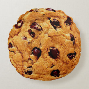 coussin rond de biscuit au chocolat