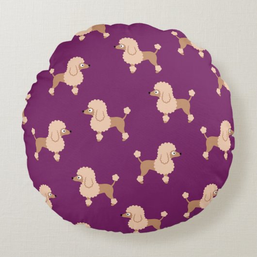 Coussin rond de caniche (Devant)