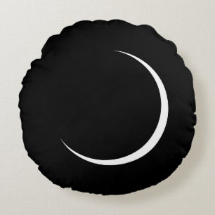 Coussin rond de croissant de lune