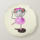 Coussin rond de la souris Ballerina (Dos)