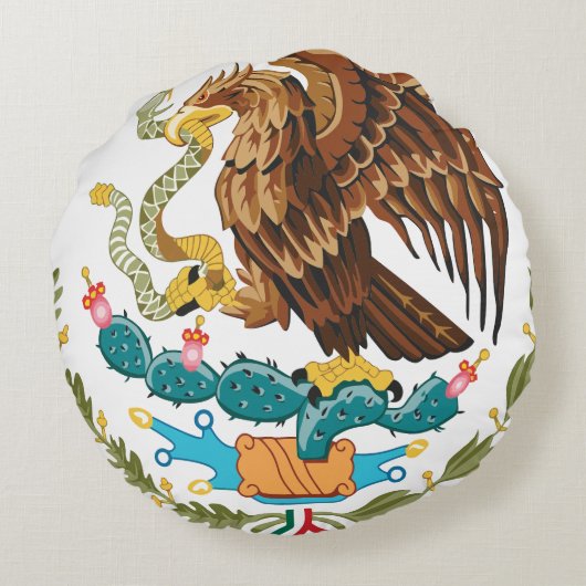 Coussin rond de l'affiche Eagle (Dos)