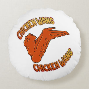 Coussin rond de l'aile de poulet