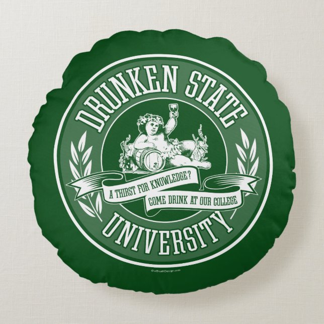 Coussin rond de l'Université d'État ivre (Devant)