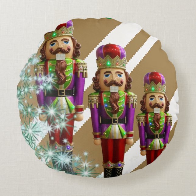 Coussin rond de Noël, Soldat (Devant)