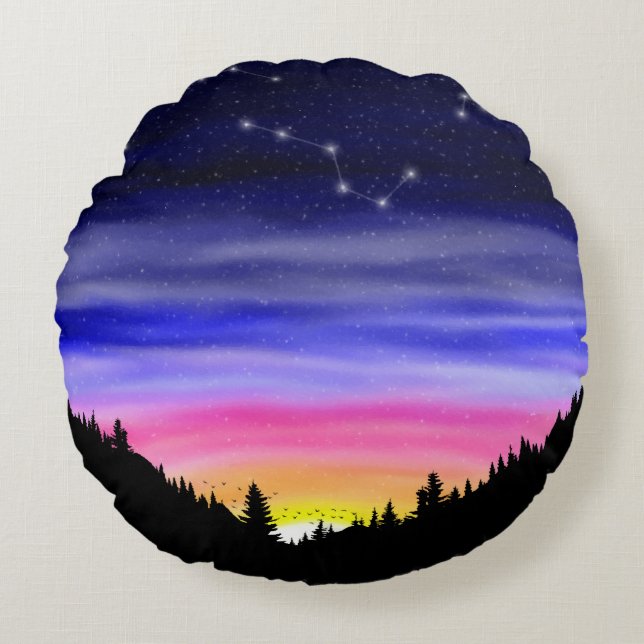 Coussin rond de nuit Diamond (Devant)