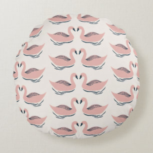 coussin rond de paire de canard cutie