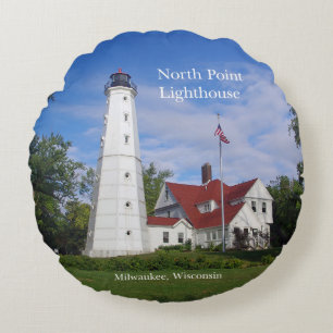 Coussin rond de phare de North Point