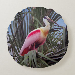 Coussin rond de porte-feuille Roseate