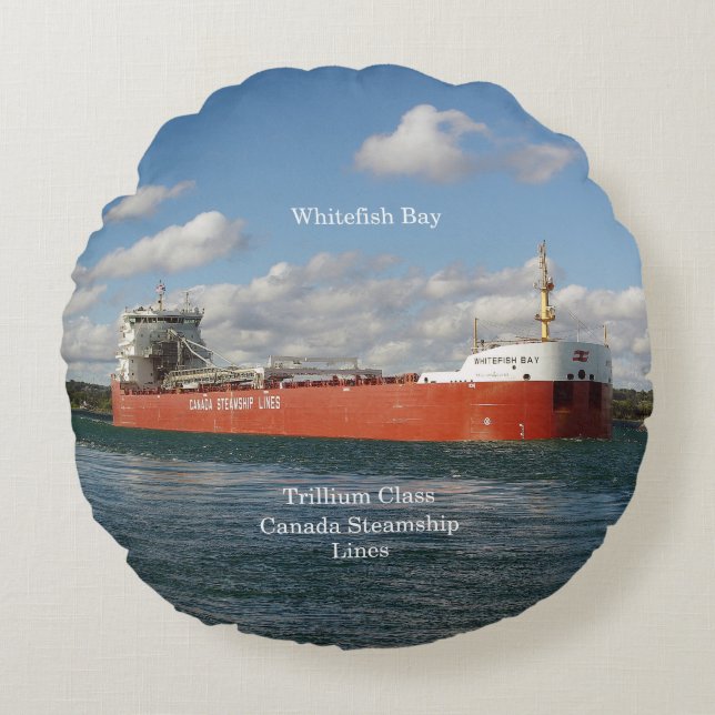 Coussin rond de Whitefish Bay (Devant)