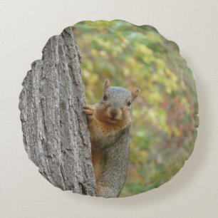 Coussin rond d'écureuil