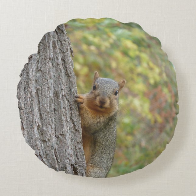 Coussin rond d'écureuil (Devant)