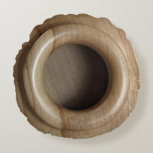 Coussin rond du navire à bois et du couvercle en b