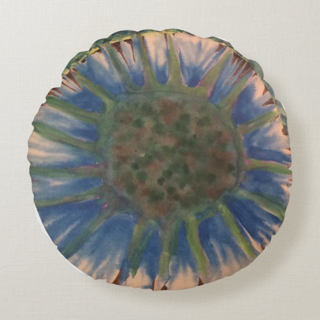 Coussin rond en coton IRIS m3galleryStudio  (Devant)