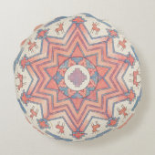 Coussin rond Ethno Mandala Cercle de l'âme (Dos)