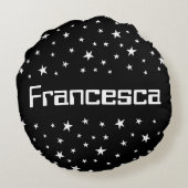 Coussin rond étoile de tir personnalisé (Dos)