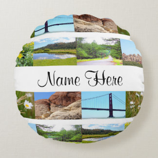 Coussin rond fait sur commande (ajoutez votre