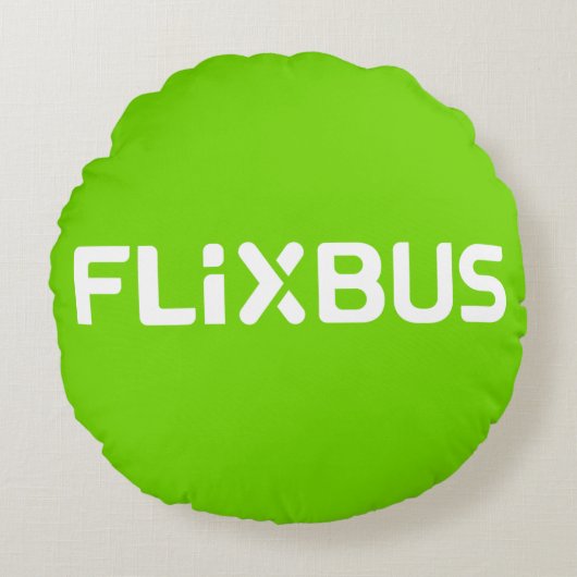 Coussin rond Flixbus (Devant)