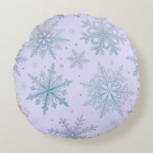 « Coussin rond flocon de neige »