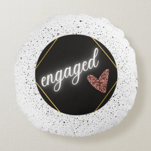 Coussin rond Glam engagé (Devant)