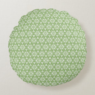 Coussin rond - Hexagon et Bars