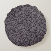 Coussin rond imprimé léopard (Dos)