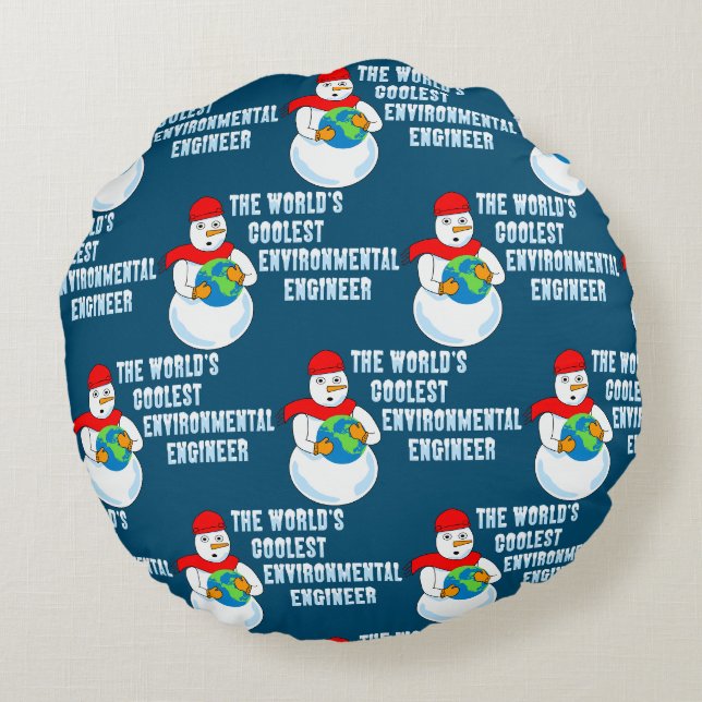 Coussin rond Ingénieur De l'environnement le plus  (Dos)