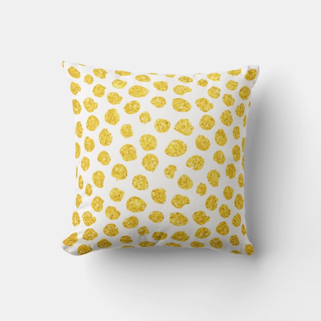 Coussin Rond Jaune  (Recto)