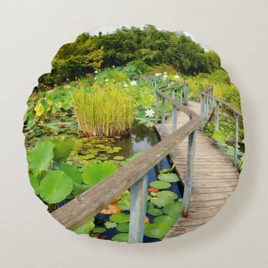 Coussin rond Lily Pond (Devant)