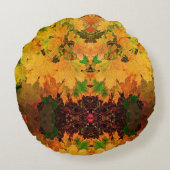 Coussin rond magique automne (Dos)