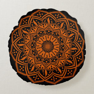 Coussin rond mandala