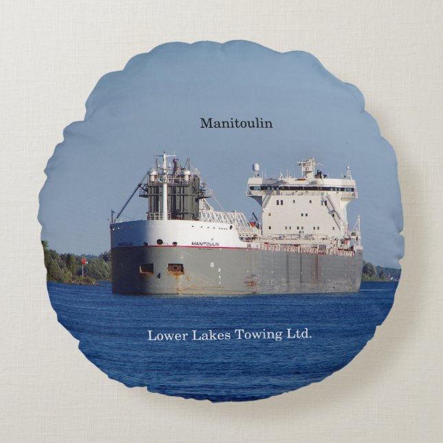 Coussin rond Manitoulin LLC (Devant)