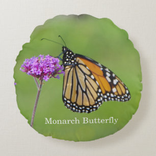 Coussin rond Monarch Butterfly