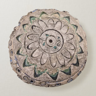 coussin rond mosaïque