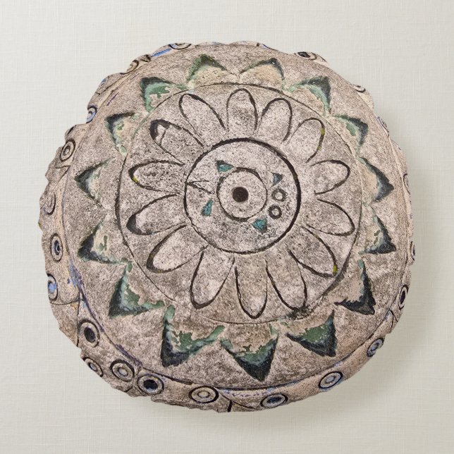 coussin rond mosaïque (Devant)