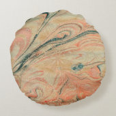 Coussin Rond Océanique Corail (Dos)