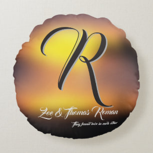 Coussin rond personnalisé pour la crémaillère d'un