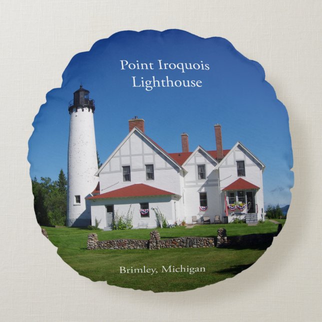 Coussin rond Point Iroquois (Devant)