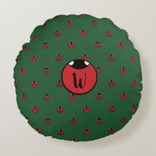 Coussin rond Pois Ladybug