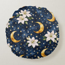 Coussin rond pour la fête des mères Galaxie Célest
