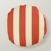 Coussin rond rayé de rétro chapiteau (Dos)