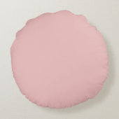 Coussin rond rose bébé (Dos)
