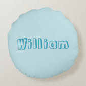 Coussin rond Sea Life personnalisé (Dos)