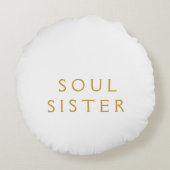 Coussin rond Soul Sister (Dos)