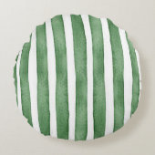 Coussin Rond Teinté de Vert (Devant)