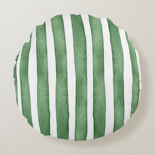 Coussin Rond Teinté de Vert (Devant)