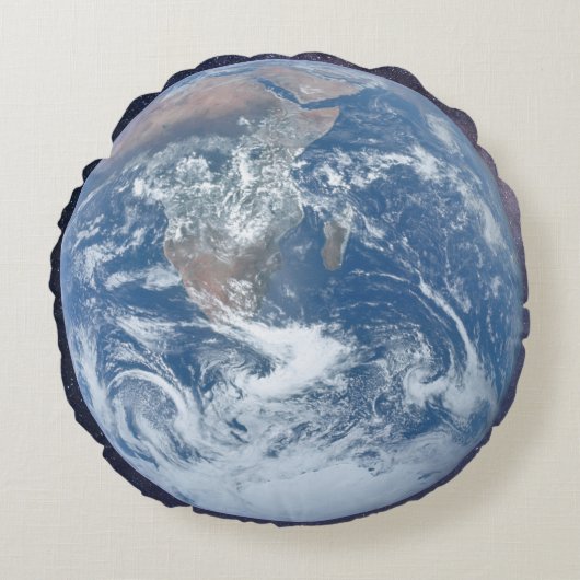 Coussin rond Terre Planète (Devant)