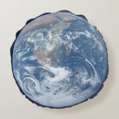 Coussin rond Terre Planète (Dos)