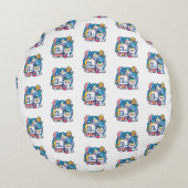 Coussin rond Toy Globe (Dos)