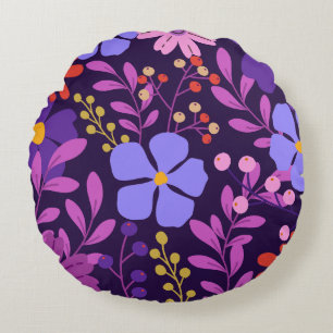 Coussin rond Tropical moderne lumineux