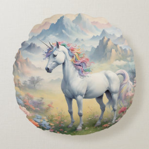 Coussin rond Unicorn